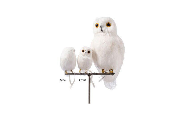 Artificial Birds Owl White 3