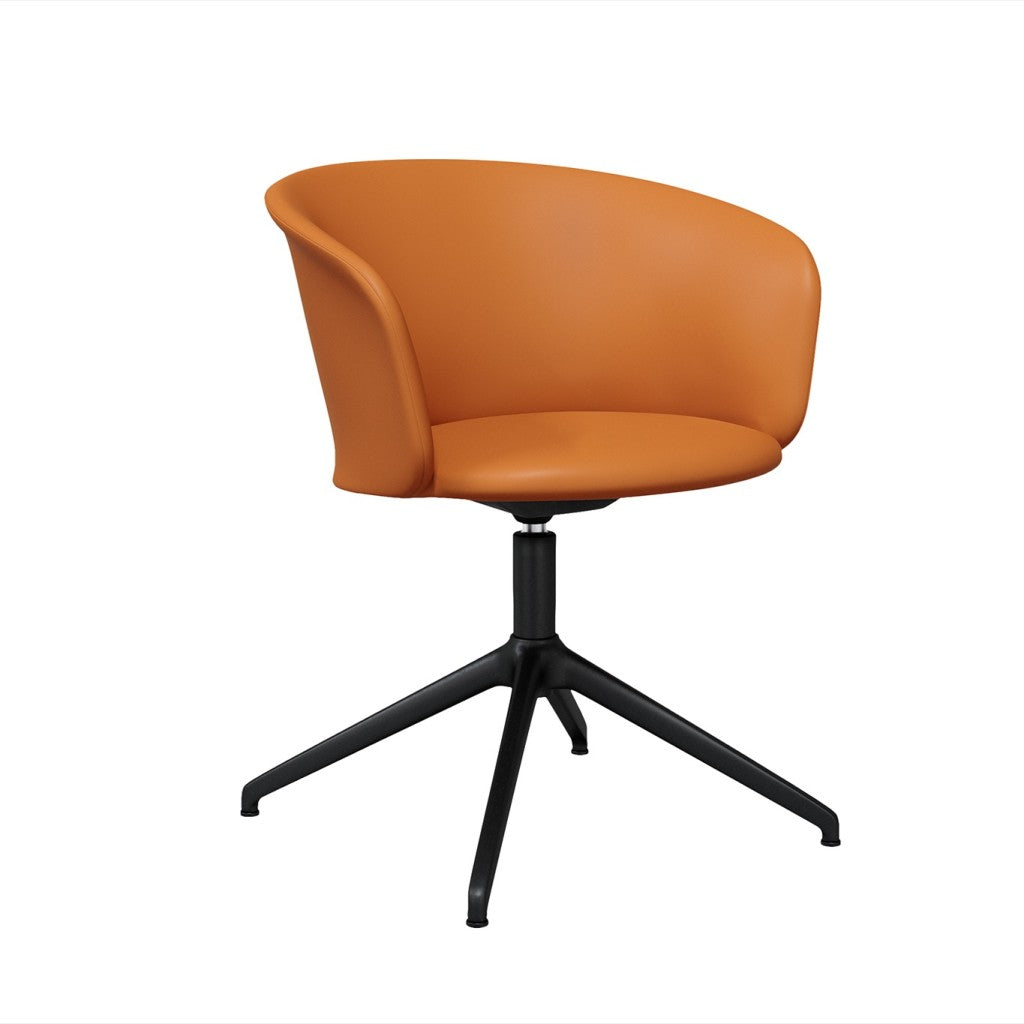 Kendo Cognac Leather Swivel Chair 4 Star Return Hem 20242 1