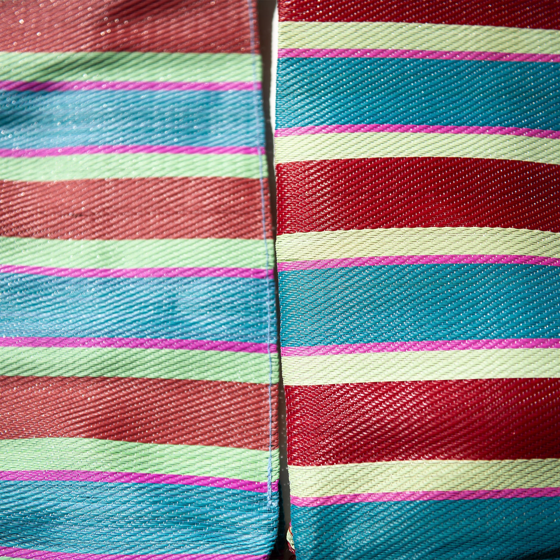 recycled plastic stripe bag rectangle d15 by puebco 503332
