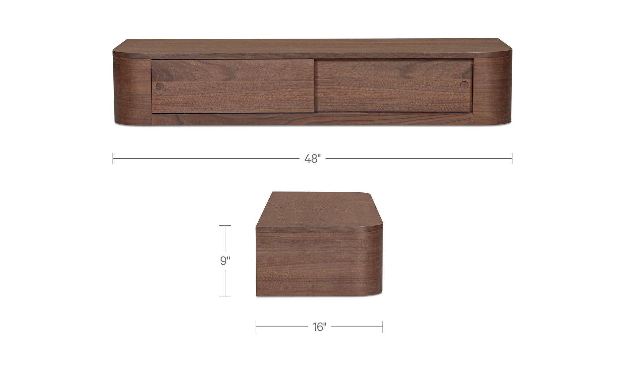Round Off Floating Console Table Moes Home Collection Mhc Tu 1006 24 14