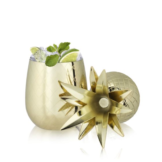 gold pineapple tumbler 2