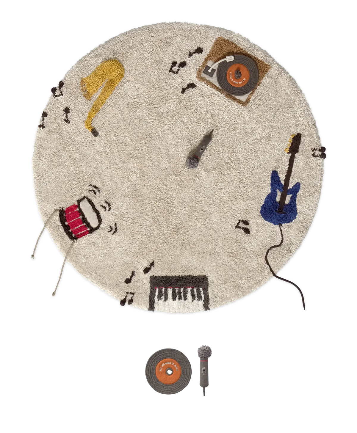 Music Washable Play Rug Lorena Canals C Music 1